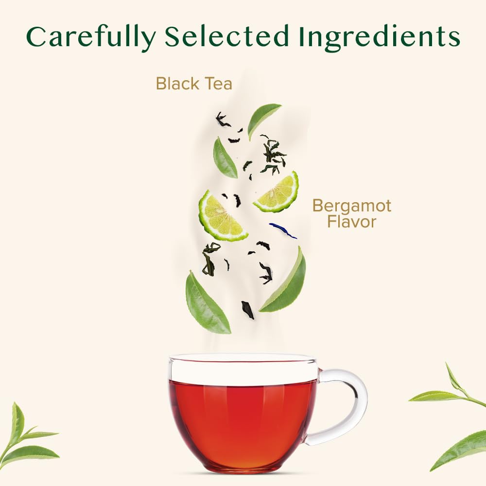 Vahdam, Earl Grey Tea Loose Leaf 170+ Cups (340G/12Oz) Citrusy & Delicious Black Tea Blended With 100% Natural Oil Of Bergamot | Brew Hot/Iced Tea