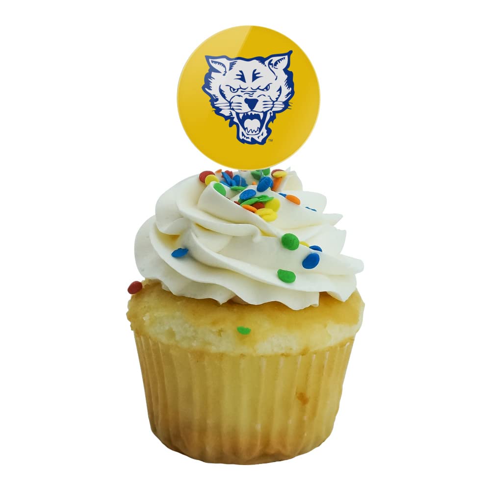 Fort Valley State University Secondary Logo Cupcake Picks Toppers Decoration Set Of 6