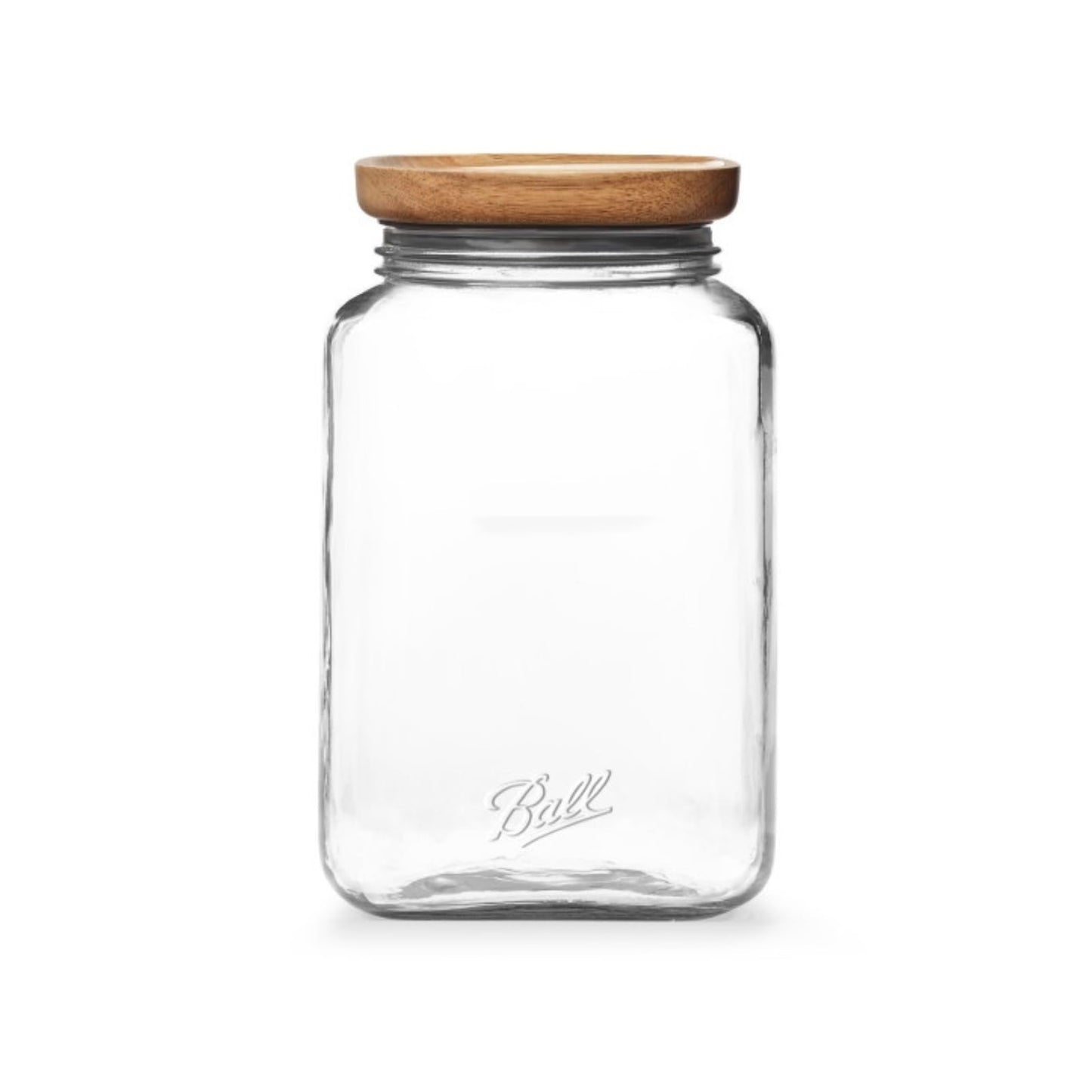 Ball Stack & Store Glass Mason Jars with Wooden Lid, Used for Pantry, Cookies, Flour, Cereal, Rice, Sugar, Tea, Coffee Beans, Sp