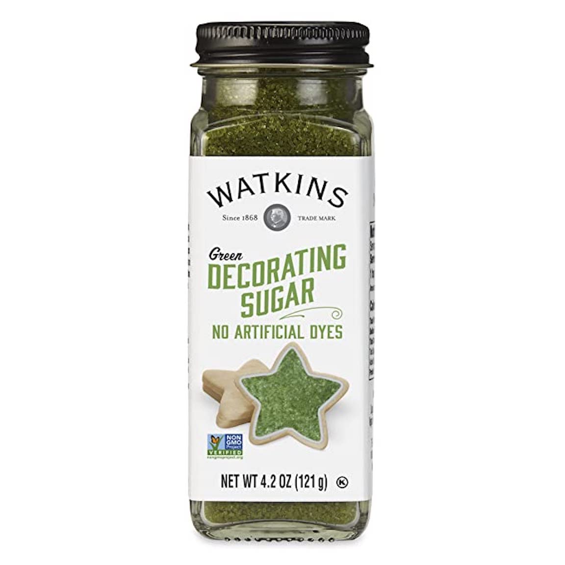 Watkins green Decorating Sugar Non-gMO Kosher 4.2 Ounce 1-Pack