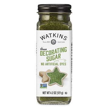 Watkins green Decorating Sugar Non-gMO Kosher 4.2 Ounce 1-Pack