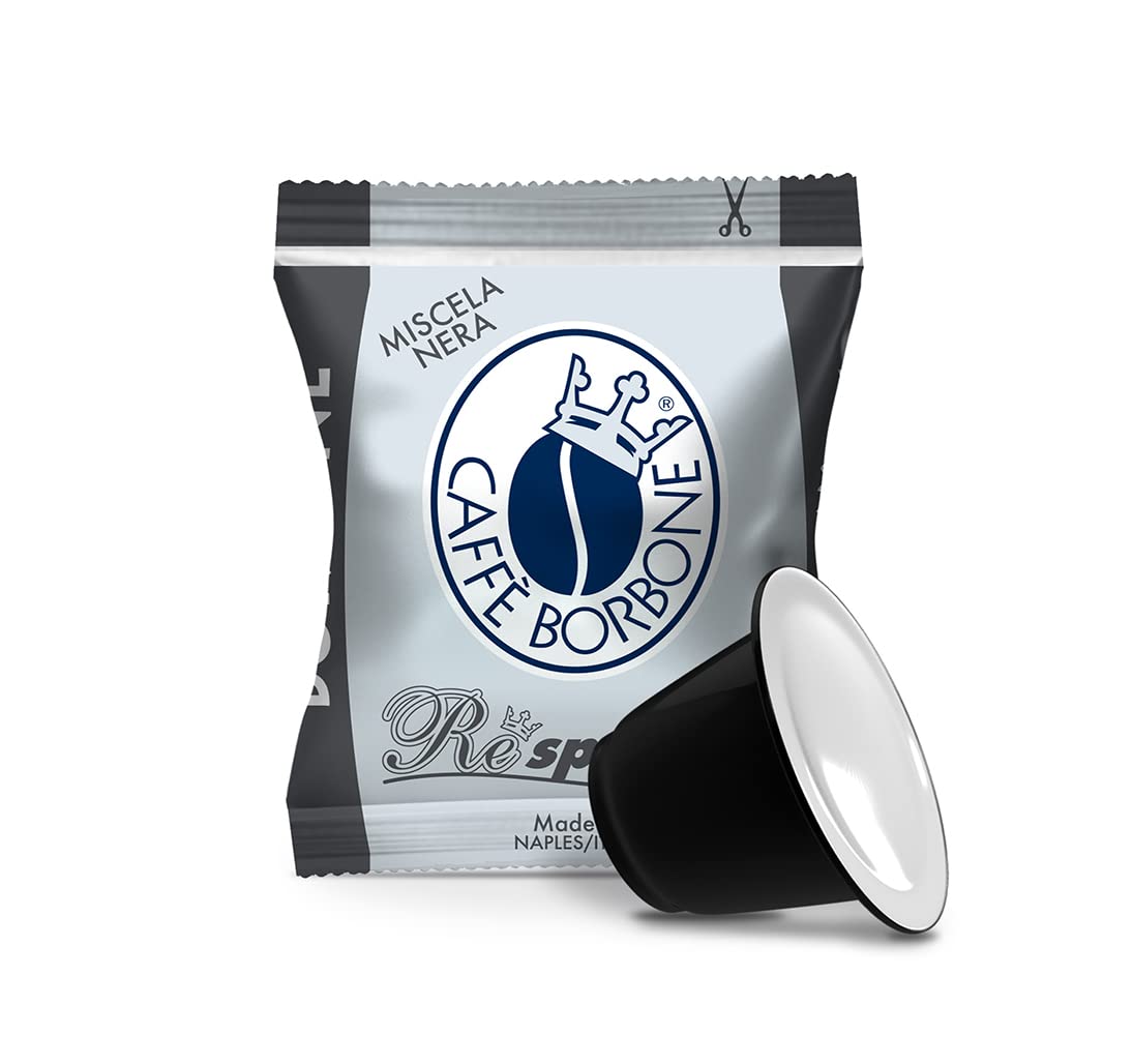 Caffè Borbone Espresso Pods, Black Blend, 100 Count, Compatible with Nespresso, Model REBNERA100N
