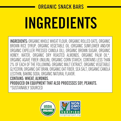 Daves Killer Bread Oat-Rageous Honey Almond Organic Snack Bars  4 Individually Wrapped Snack Bars