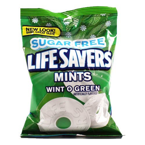 Lifesavers Wint-O-Green Hard Candy, Sugar Free, M5