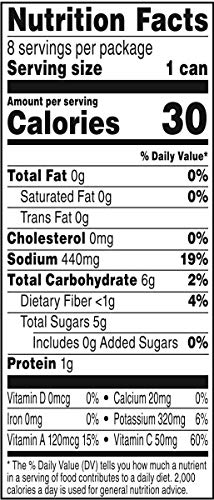 V8 Original 100% Vegetable Juice, 5.5 oz. Can, 8 Count