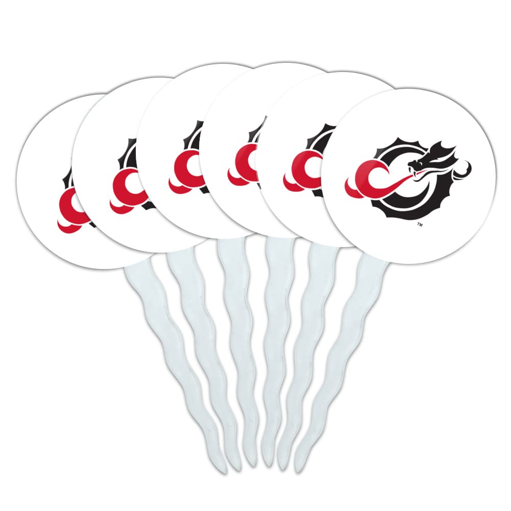 Minnesota State University Moorhead Primary Logo Cupcake Picks Toppers Decoration Set of 6