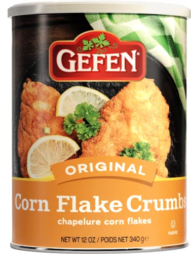 Gefen Corn Flake Crumbs, 12oz (2 Pack) Resealable containers | Total of 1.5 Pounds, Naturally Gluten Free (Not Certified)
