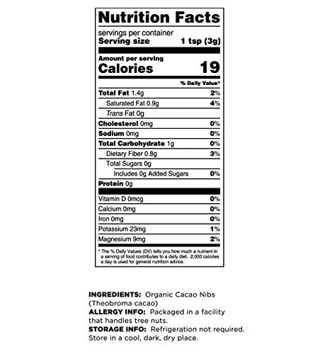Terrasoul Superfoods Raw Organic Cacao Nibs, 2 Lbs (2 Pack) - Vegan, Keto