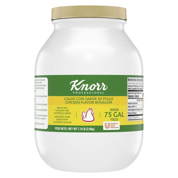 Knorr Professional Caldo de Pollo, Bouillon with Chicken Flavor Granulated Bouillon as a Base, Marinade, Flavor Enhancer, Shelf 