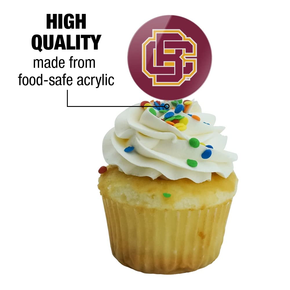 Bethune-Cookman University Primary Logo Cupcake Picks Toppers Decoration Set Of 6