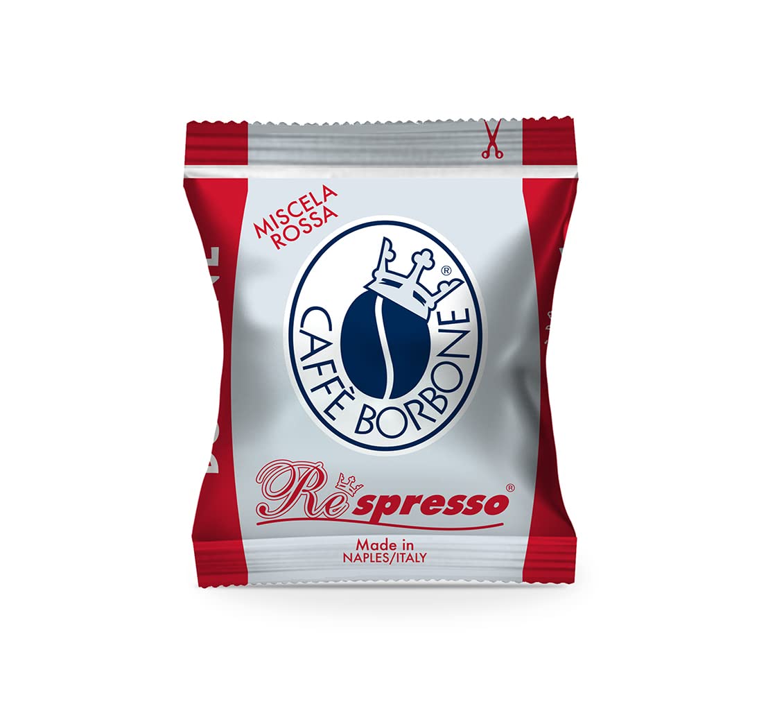 Caffè Borbone Espresso Pods, 50 Count Red Blend, Nespresso Compatible, Model Respresso Rossa