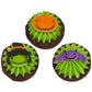 Skull, Pumpkin, Bat, Witch, Cat, And Monster Edible Sugar Cake Toppers, 12 Count