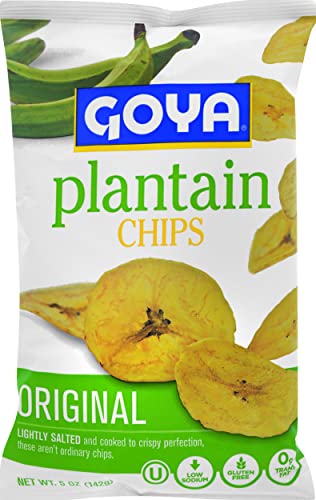 Goya Foods Plantain Chips, Original, 5 Ounce (Pack Of 12)