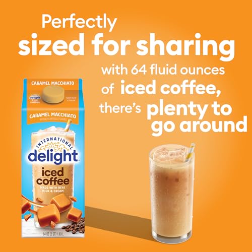International Delight Iced Coffee, Caramel Macchiato Liquid, 64 oz.