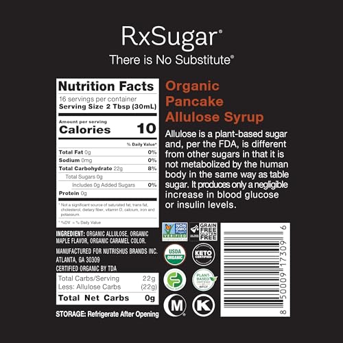 Rxsugar Organic Pancake Syrup