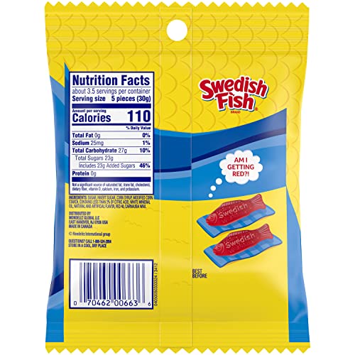Swedish Fish Flavor Candy, Pack of 12