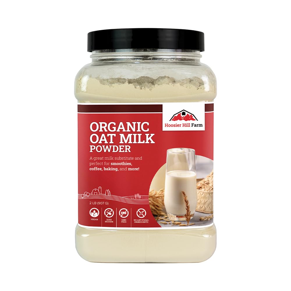 Hoosier Hill Farm Organic Oat Milk Powder  2LB (Pack of 1)