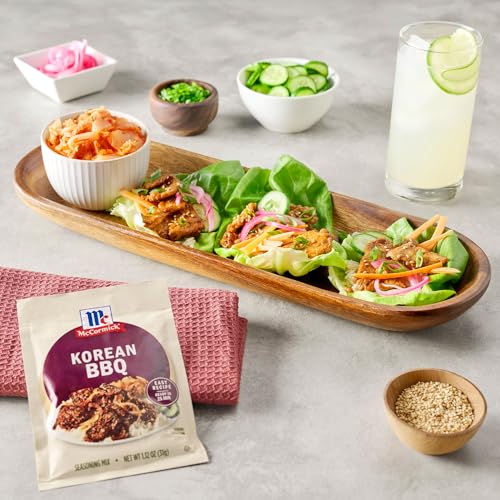 McCormick Seasoning Mix  Korean BBQ  For Sweet & Savory Korean BBQ Steak in Just 25 Minutes  1.12 oz (Pack of 12)