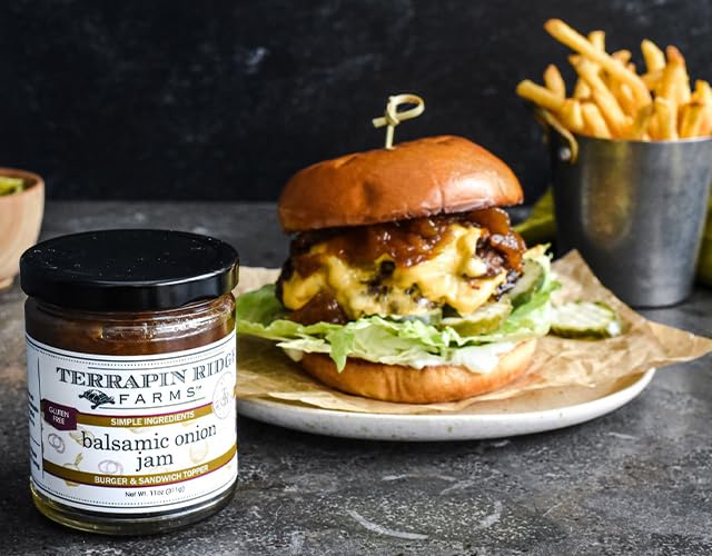 Terrapin Ridge Farms Balsamic Onion Jam, Vegan & Gluten Free, 11 oz Jar