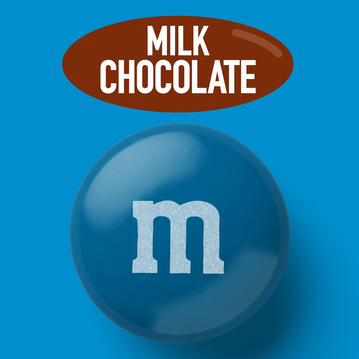 M&Ms World Blue Candy Bulk - Milk Chocolate Candy, 2 Lbs Resealable Pack For Graduation, Wedding, 4Th Of July, Birthdays, Party