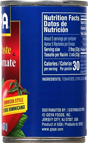 Goya Foods Tomato Paste, 6 Ounce (Pack Of 48)