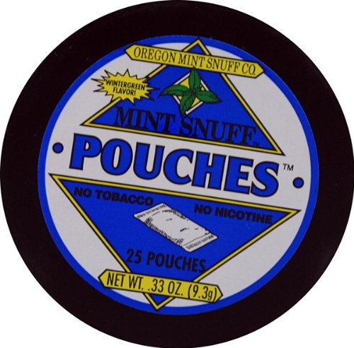 Mint Snuff Oregon - All Mint Pouches - Wintergreen Flavor 12 Cans