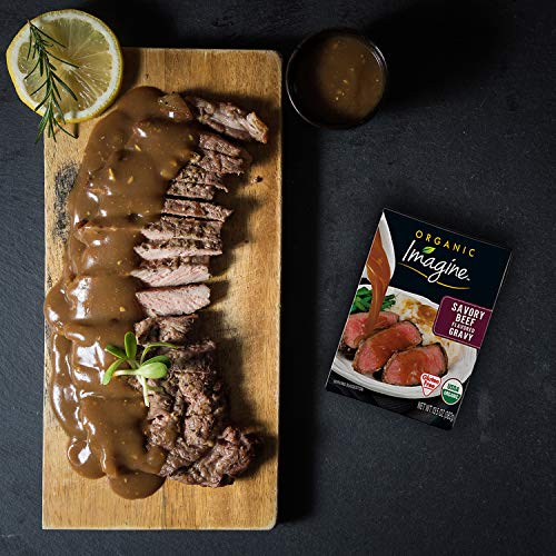 Imagine Organic Gravy, Savory Beef, 13.5 Oz (Pack Of 12)