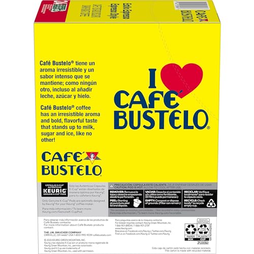 Caf   Bustelo Espresso Style Dark Roast Coffee, 96 Keurig K-Cup Pods