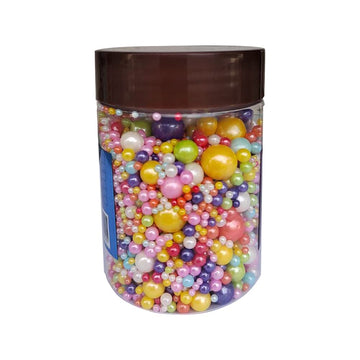 Edible Pearl Sugar Sprinkles Multicolor Candy Mixing Size Baking Edible Cake Decorations Cupcake Toppers Cookie Decorating Celeb