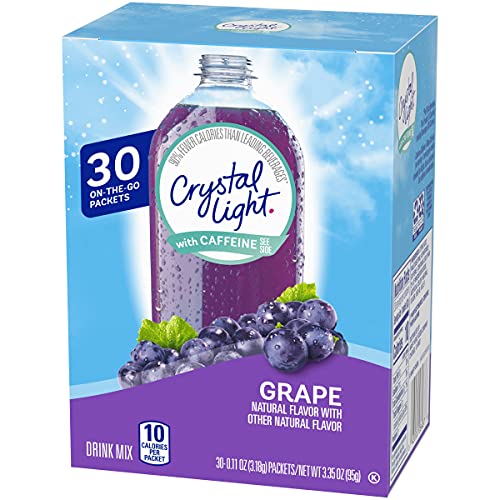 Crystal Light Sugar-Free Energy Drink Mix, G , 0.11 Ounce, Pack of 30