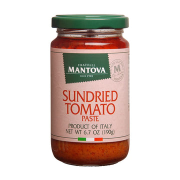 Mantova Italian Sundried Tomato Spread Paste - Bold & Savory Flavor, Perfect for Bruschetta, Sandwiches & Appetizers - 100% Natu