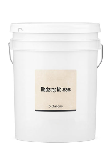 5 Gallon Unsulfured Blackstrap Molasses | Sulfur-Free Cane Molasses for Baking  Cooking  Sauces & Food Production