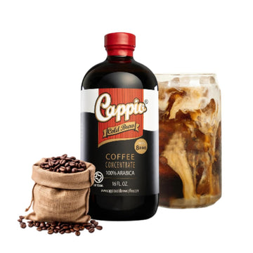 Cappio Cold Brew Coffee, 6-Pack Of 16 Oz Bottles – Bold, Smooth, Low-Acidity Coffee Made With 100% Arabica Beans, Perfect For Iced Or Hot Coffee