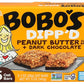 Bobo'S Peanut Butter Oat Bar + Dark Chocolate Dipped, Non Gmo, Gluten Free, 5 Ounces (Pack Of 6)