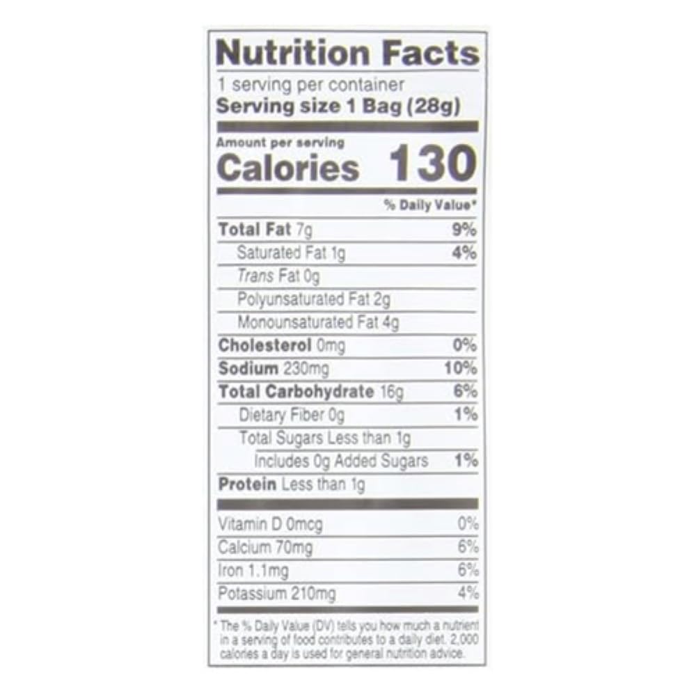 Sensible Portions Garden Veggie Wavy Chips, Sea Salt, Snack Size, 1 Oz (Pack of 24)