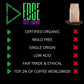 Edge Coffee Company Mold Free Organic Fair Trade Coffee - Low Acid Whole Bean 12oz