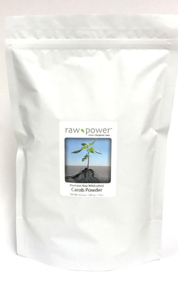 Raw Power Carob Powder, Brand (Bulk Kilo Bag, 35.2 oz, 100% raw and Pure, wildcrafted)