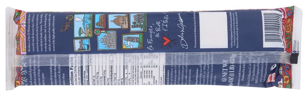 Pastificio Di Martino - Spaghetti Pasta 16Oz (1 Pack) Made With 100% Italian Durum Semolina Wheat, Spaghetti Noodles Made In Ita