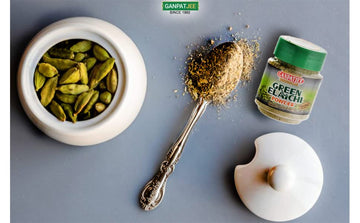 Ganpatjee Green Elaichi Cardamom Powder, 25Gm