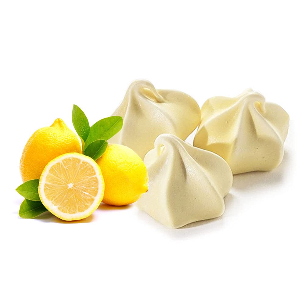 Krunchy Melts Original Meringue Cookies, Lemon Flavor, Fat Free, Gluten Free, 4 Oz, Yellow