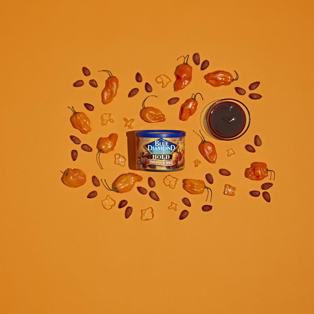 Blue Diamond, Almond Habanero Bbq, 6 Oz, (Pack Of 12)