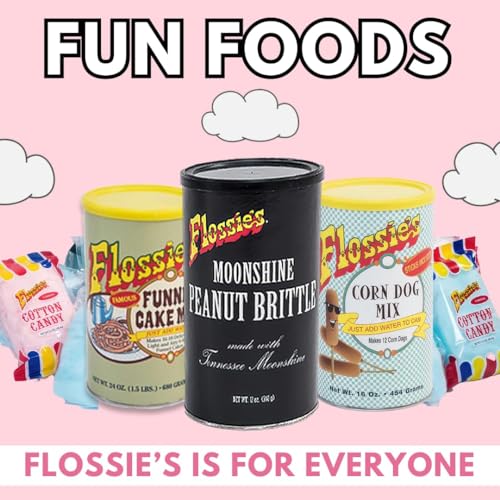 Flossies Famous Funnel Cake Mix, Create Carnival-Inspired Funnel Cakes W/Ease, Authentic Carnival Flavors, Irresistibly Deliciou