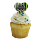 GRAPHICS & MORE Cupcake Picks Set of 6, Beetlejuice Heart Decoration, Multi, 1.6x3.2 inches, Model CUPCAKE.HEART.WBGAM015