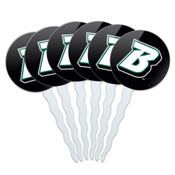 Binghamton University Logo Cupcake Picks Toppers Decoration Set of 6
