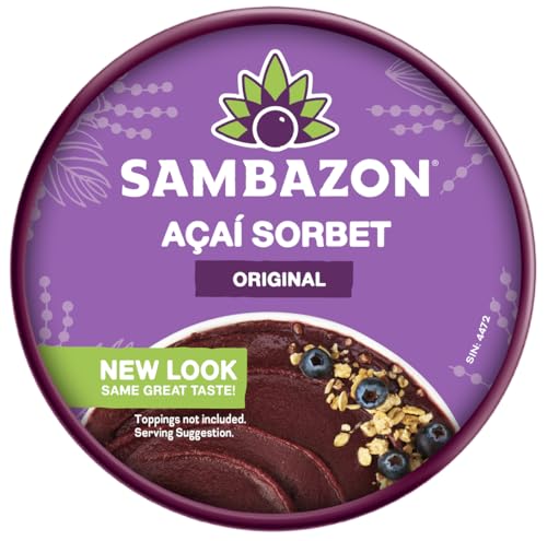 Sambazon Organic Original Aa   Berry Sorbet, 16 Oz