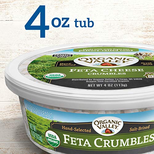 Organic Valley Organic Feta Cheese Crumbles, 4 oz