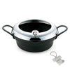 J-kitchens Tempura Pot with Thermometer, 9.4 inches (24 cm), Induction Compatible, Gas, Made in Japan, Original Tag Included