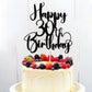 Dcokska Happy Birthday 30Th Cake Topper,Men/Women 30Th Birthday,30Th Anniversary Party Cake Topper Decorations/Dinner Party Deco