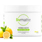 LIV MATTE Yerba Mate Instant Tea Powder, Sugar-Free Drink Mix, 6.35 Ounce, Lemon Flavor