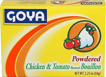 Goya Foods Chicken & Tomato Bouillon  Powdered  2.25 Ounce (Pack of 24)